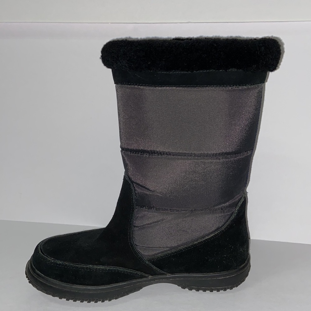 Women’s COACH Sherman Suede/Nylon Winter Boots Black Size 8B US, Black and Gray - Picture 7 of 11